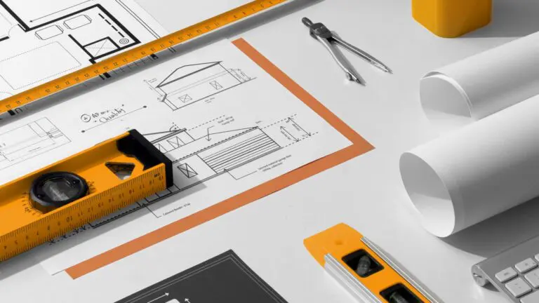 Una imagen donde se muestra material usado por un arquitecto
